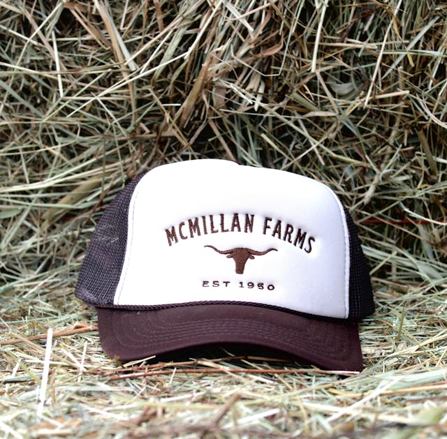 McMillan Farms Heritage Collection Trucker Hat - Tan & Brown