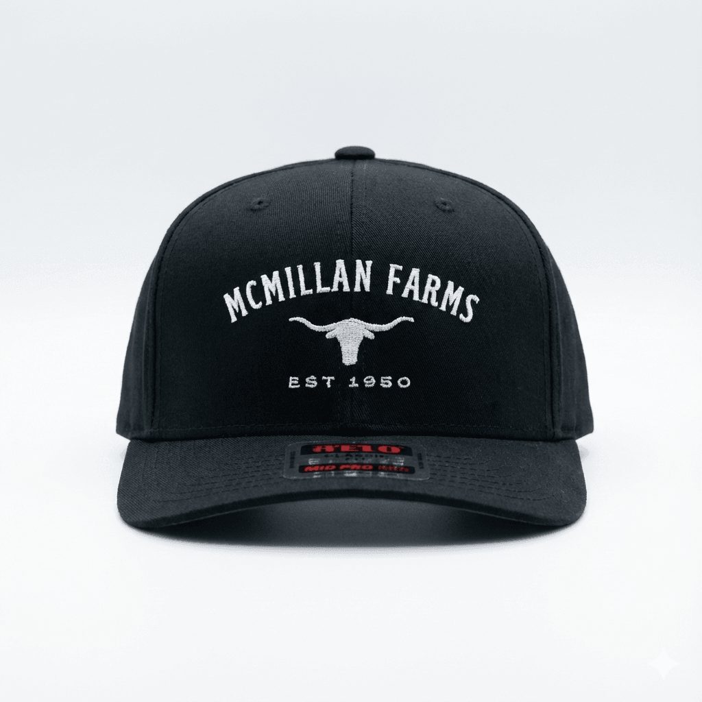 McMillan Farms Hat - Black and White