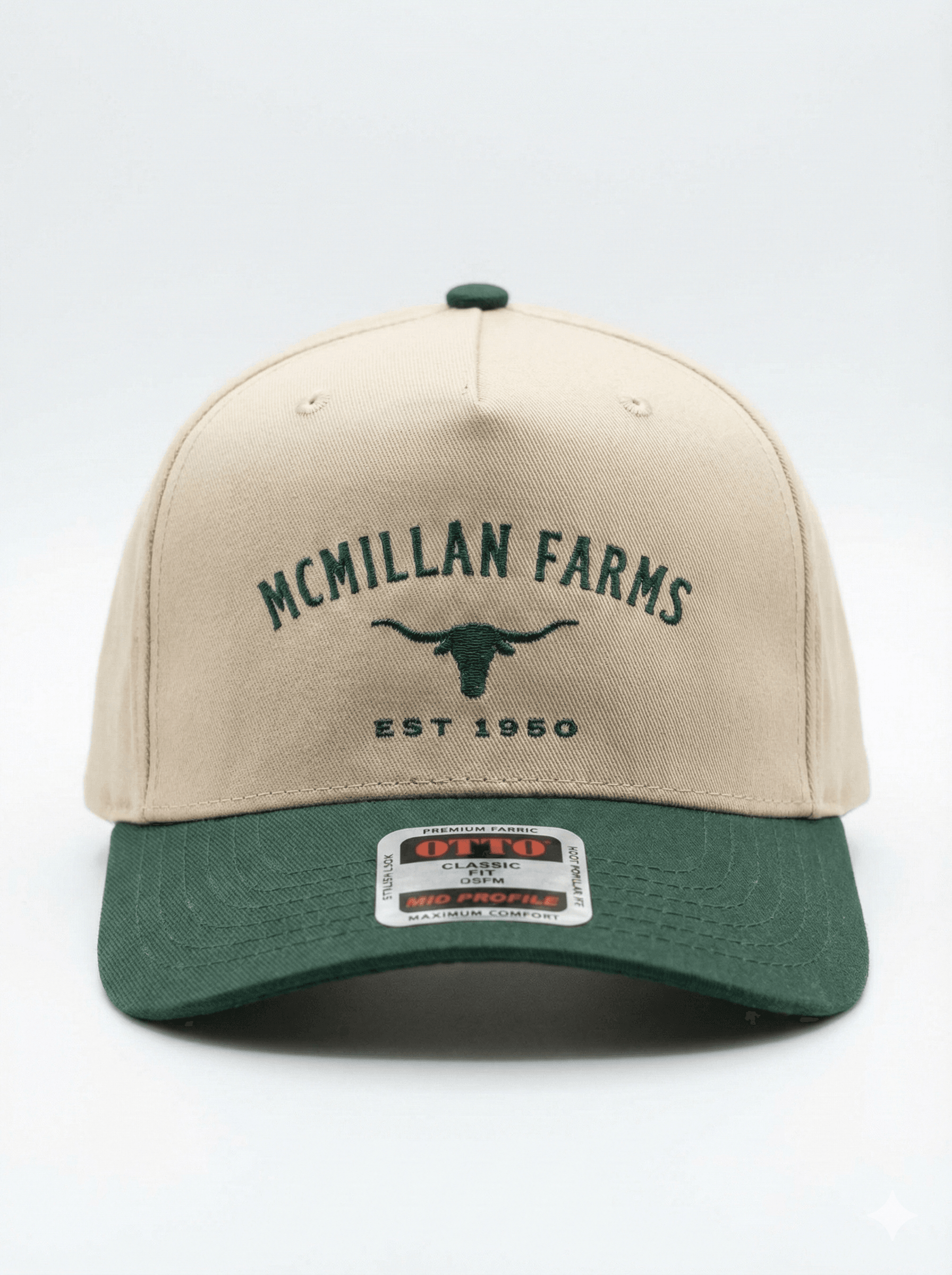 McMillan Farms Hat - Green and Tan