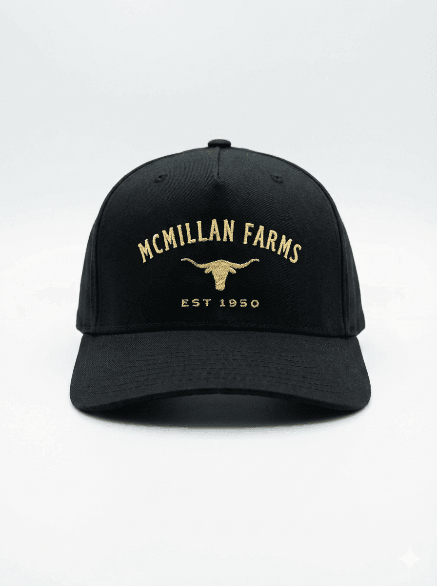 McMillan Farms Hat - Black and Gold